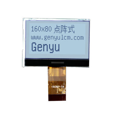 Mono white 16080 LCD Display 160*80 dot Graphic lcd supplier