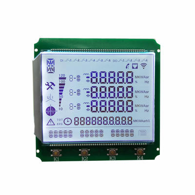 Monochrome White Background lcd 7 Segment lcd Display Panel For Energy