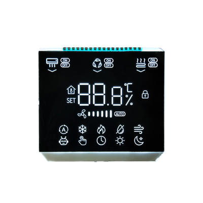 Customized BTN Black LCD Display Segment LCD For Digital Home Thermostat